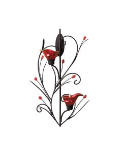 RUBY BLOSSOM TEALIGHT SCONCE